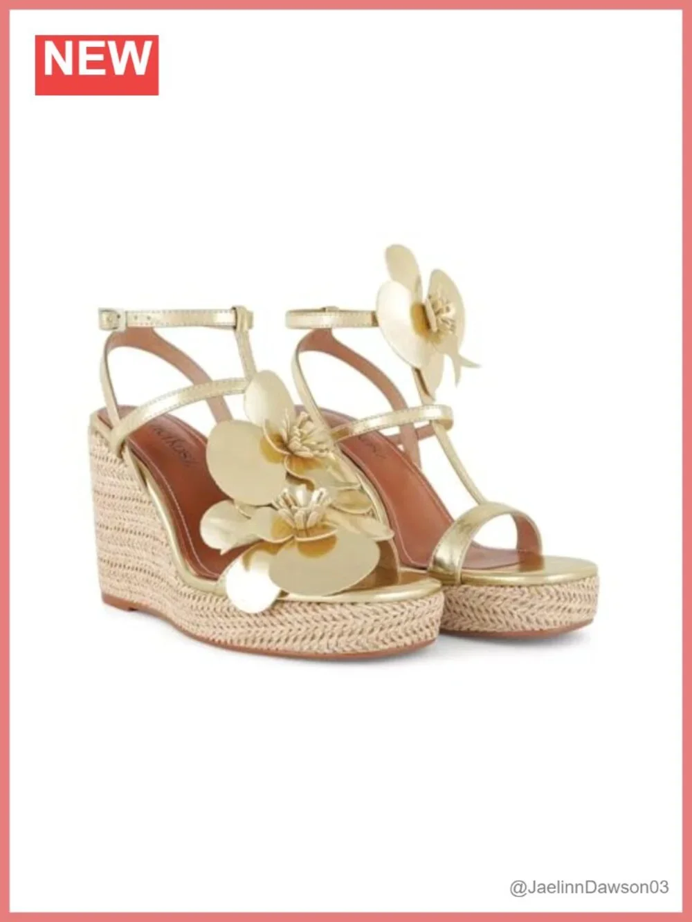 Strappy Raffia Platform Wedge Sandals Women's Summer Heels